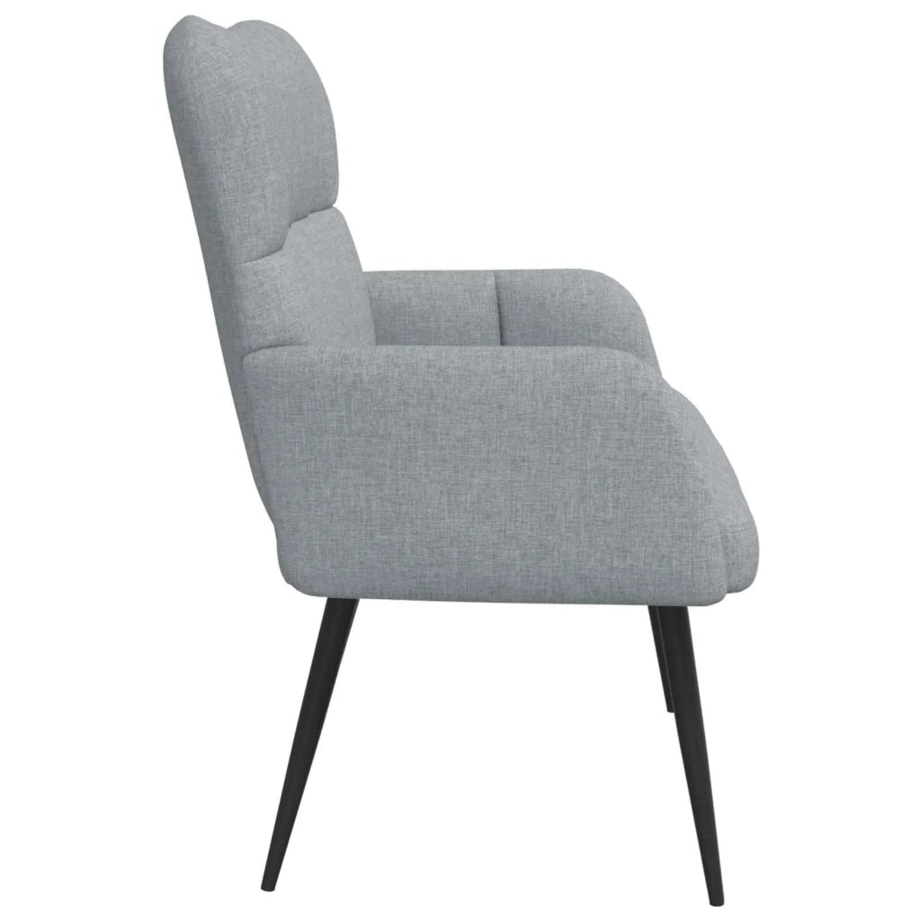 Sofa a Due Posti Grigio chiaro 115 x 61 x 87 cm Tessuto