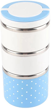 Borsa per Picnic 3 Strati Acciaio Inossidabile - Contenitore Isolato per Cibo - Capacità 600/900/1200 ml - Maniglie Doppie - Conservazione del Calore fino a 2 ore - Ideale per Lavoro/Scolastico