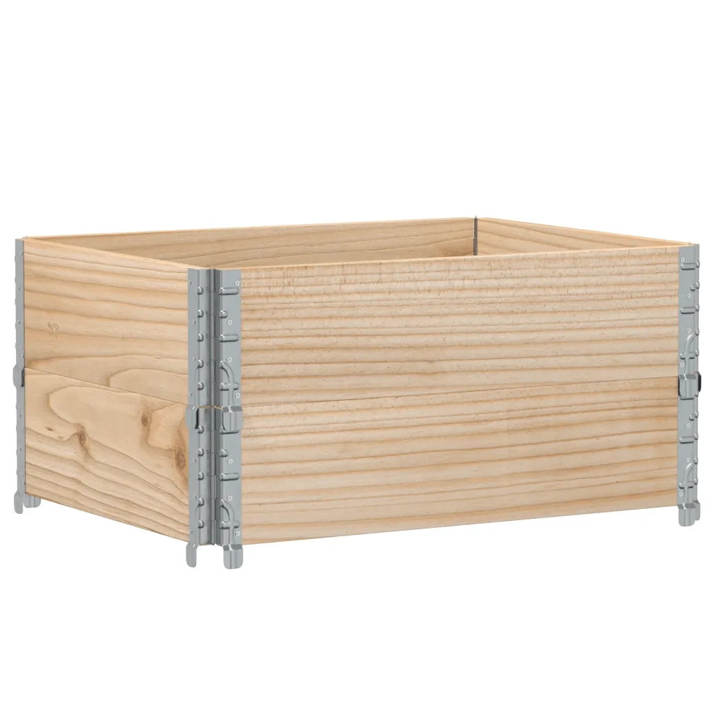 Fioriera | Cassetta per fiori | Vaso da Giardino 80x60 cm in Legno Massello di Pino