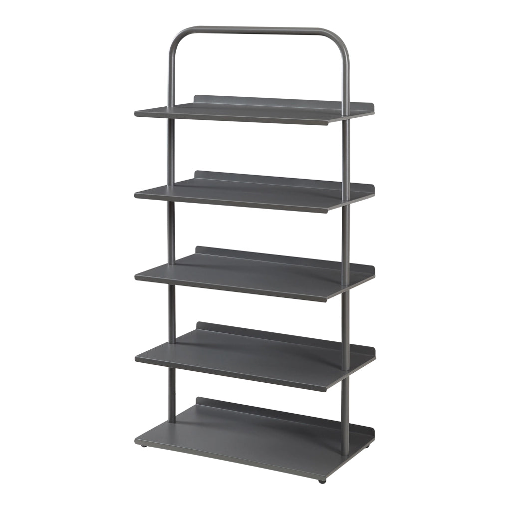Scaffale Portascarpe Poytya Scarpiera a 5 Livelli 119 x 60 x 32 cm - Antracite [en.casa]