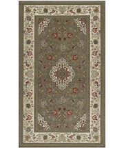 Tappeto TABRIZ FANGO cm.85x150 orientale classico in ciniglia multiuso lavabile velour antiscivolo
