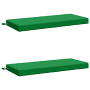 Cuscini per Panchina a 2 Pezzi SOEST 2 pz 100% Poliestere Verde 950165