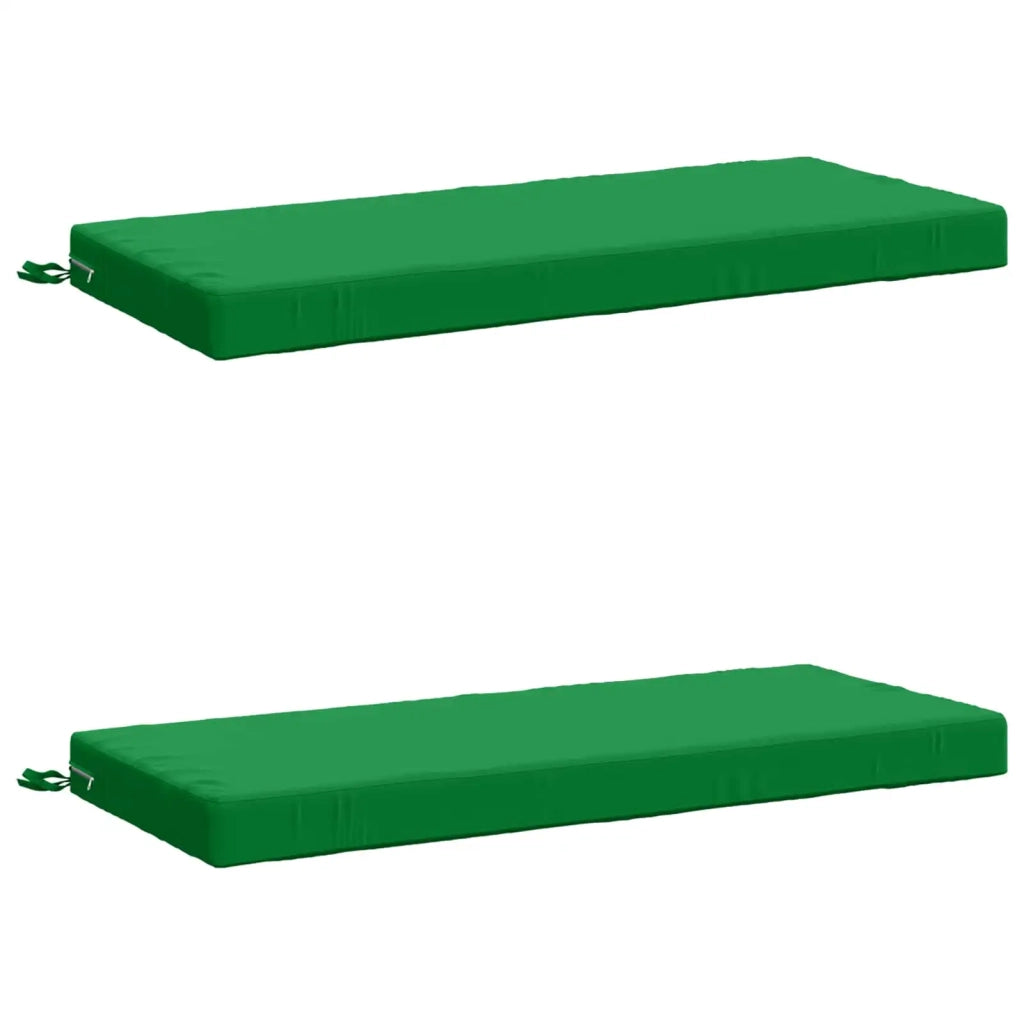 Cuscini per Panchina a 2 Pezzi SOEST 2 pz 100% Poliestere Verde 950165
