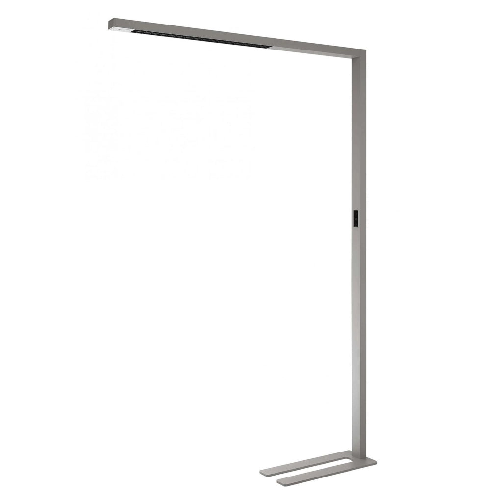 Piantana doppio LED 80W lampada dimmerabile pavimento luce indiretta sensore movimento touch ufficio 230V GRIGIO