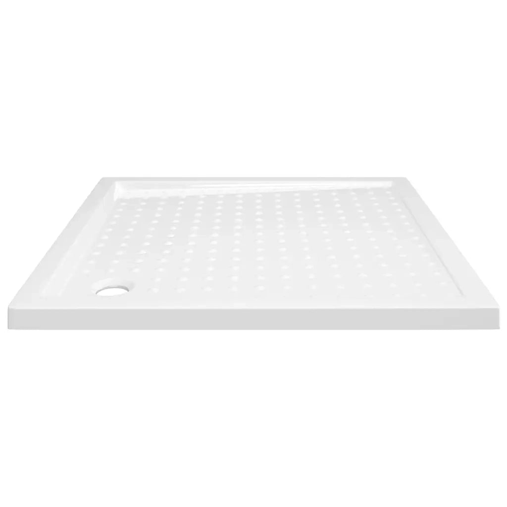 Piatto Doccia con Superficie Puntinata Bianco 90x90x4 cm in ABS 148898