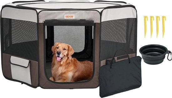 Casa per Animali Ren 600D Oxford Tela - Casa per Animali Opportuna 1168 x 1168 x 584 mm con 8 Pannelli di Seta - Adatto per Cani Conigli Gatti