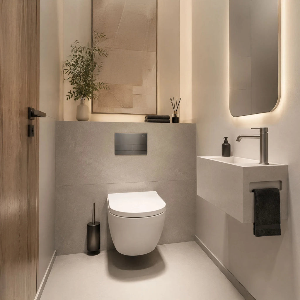 Pulsante Per Supporto Set Da Incasso Wc K011a-q E Slim024n Rea T Titan