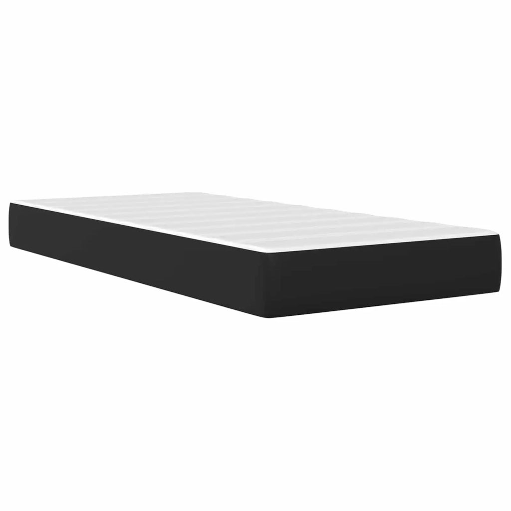 Struttura letto con materasso Nero 90 x 200 cm Similpelle 3414898