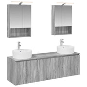 Set di Armadi da Bagno 5 pcs Sonoma grigio Legno ingegnerizzato 3406444