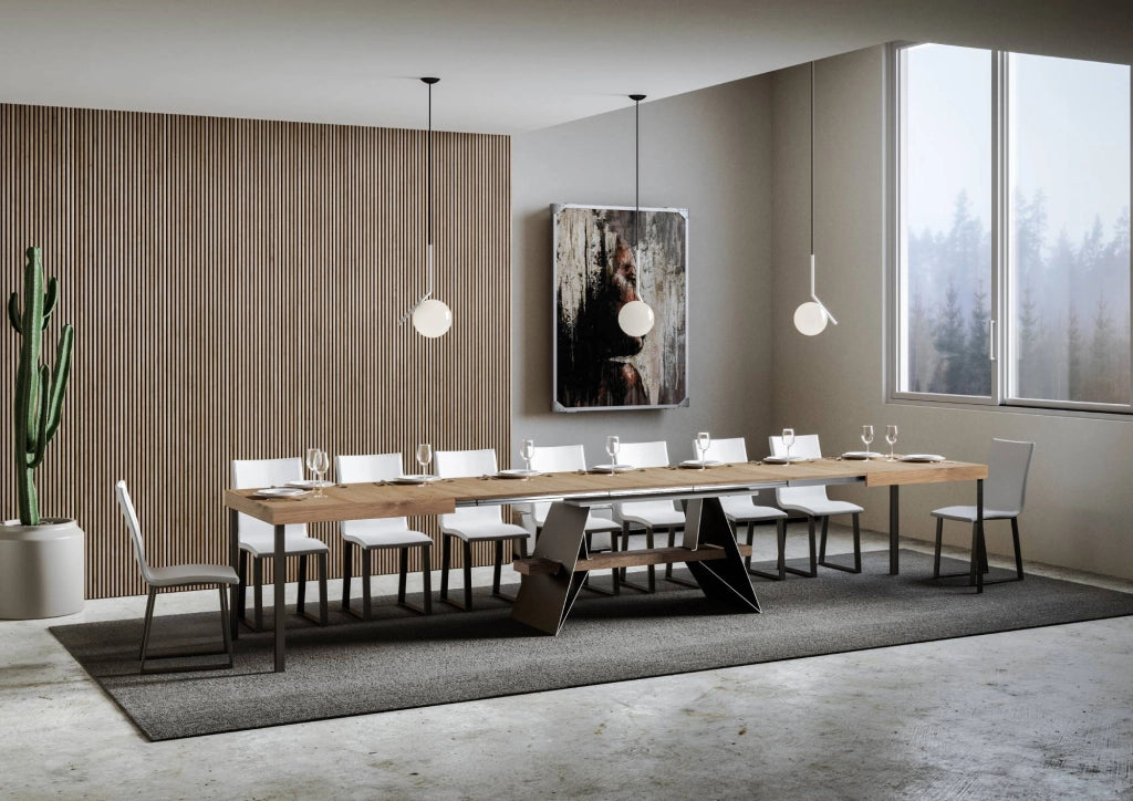 Tavolo Allungabile 160-420x90x77 cm Baita Quercia Naturale
