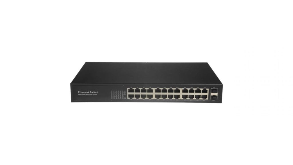 Safire SW2624GT-2GF Switch Gigabit 24 Porte RJ45 + 2 SFP Fibra Plug & Play