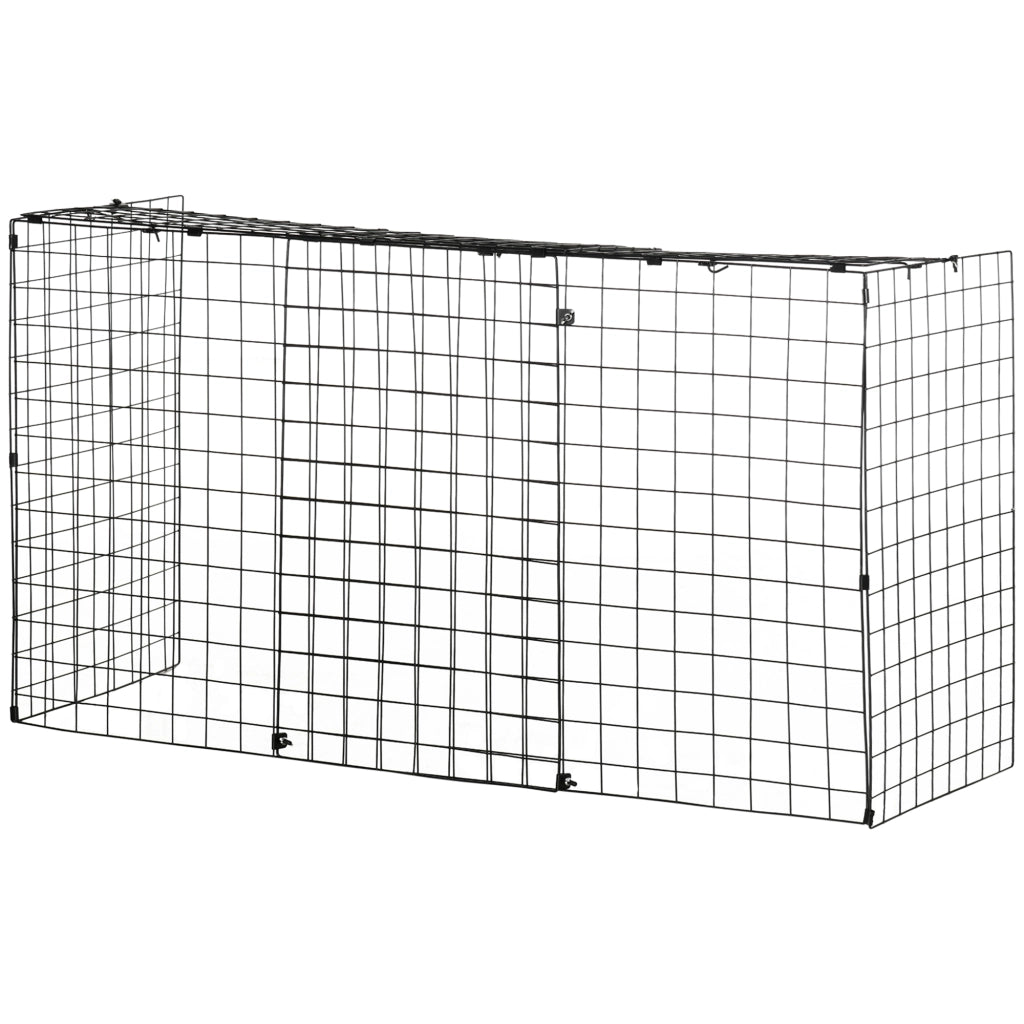 Parafuoco per Camino Regolabile 81,5-160x44x68 cm Nero ¨C Zephmum ¨C Nero Metallo