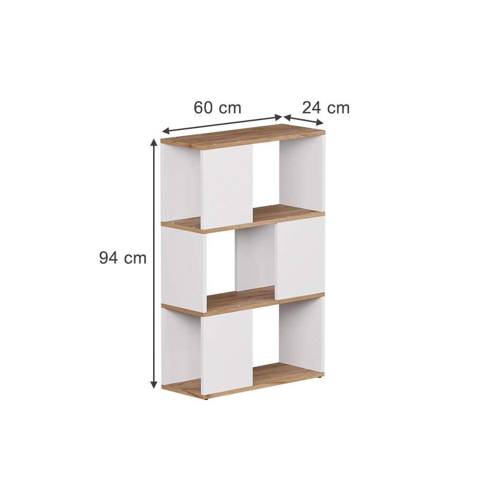 Vicco Divisorio per ambienti Rovere bianco/dorato 60 x 94 cm