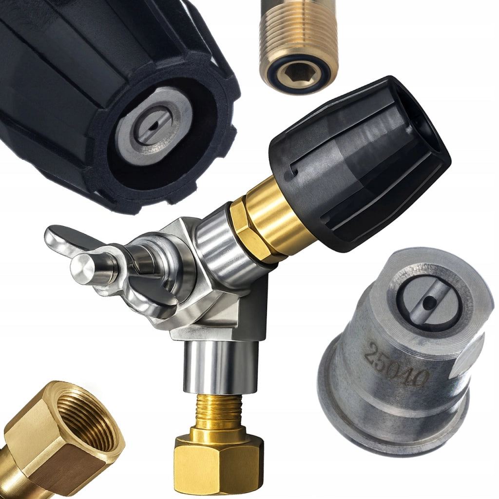 Lancia Regolabile con Ugello Piatto compatibile con Idropulitrice Kärcher HD/HDS – 200 Bar, 90°C, Snodo ±190°