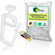 Gordijnolettori 7mm | Lettori di tenda per traverse con spessore interno di 4-5 mm | Lettori di tenda | anche adatti per strisce KVARTAL (7mm, 50 pezzi)