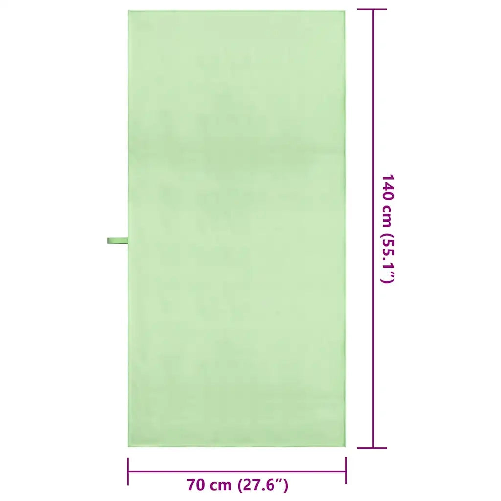 Asciugamani Sportivi 2 pcs Verde 140 x 70 cm 42011479