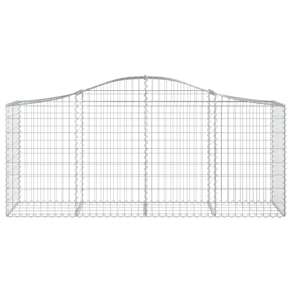 Cesti Gabbioni ad Arco 40 pz 200x50x80/100 cm Ferro Zincato 3145637