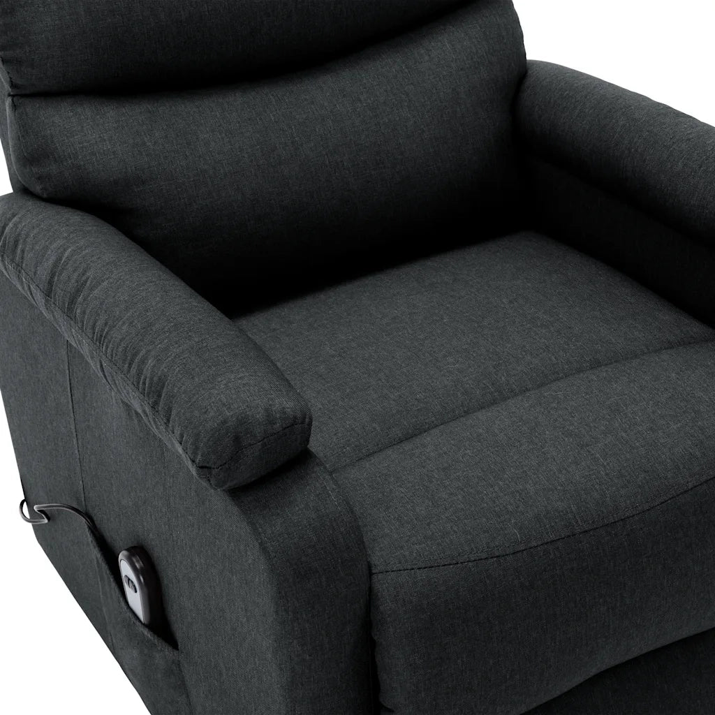 Poltrona Alzapersona Reclinabile Grigio Scuro in Tessuto cod mxl 78004