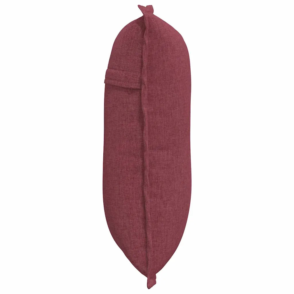 Cuscino per Schiena Rosso Vino 50 x 19 x 45 cm Tessuto