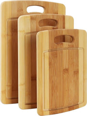 Set di Snidori in Bambù per Cucina - Grande, Medio, Piccolo - Piatti per Cucinare e Servire - Insieme di Snidori per Verdure, Carne, Formaggio e Altro