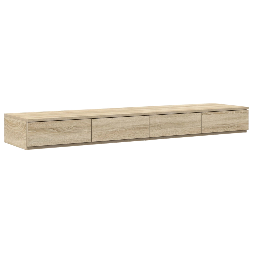 Struttura letto con contenitore in Rovere Sonoma 160x200 cm