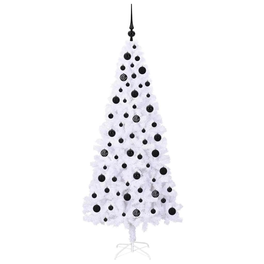 Albero di Natale artificiale Bianco 180 cm PVC e Acciaio