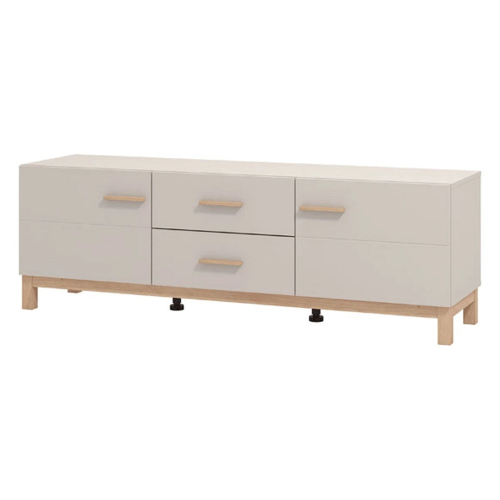 Paduli, Mobile Porta tv 2 Cassetti, 154x41.5x50.5h cm Beige