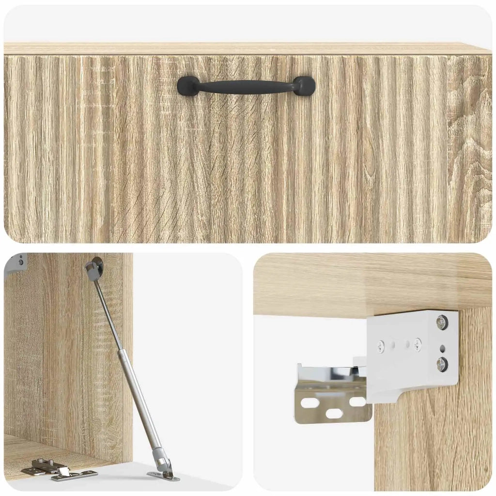 Mobile Porta TV da Muro Rovere Sonoma 98 x 31 x 30 cm 899067