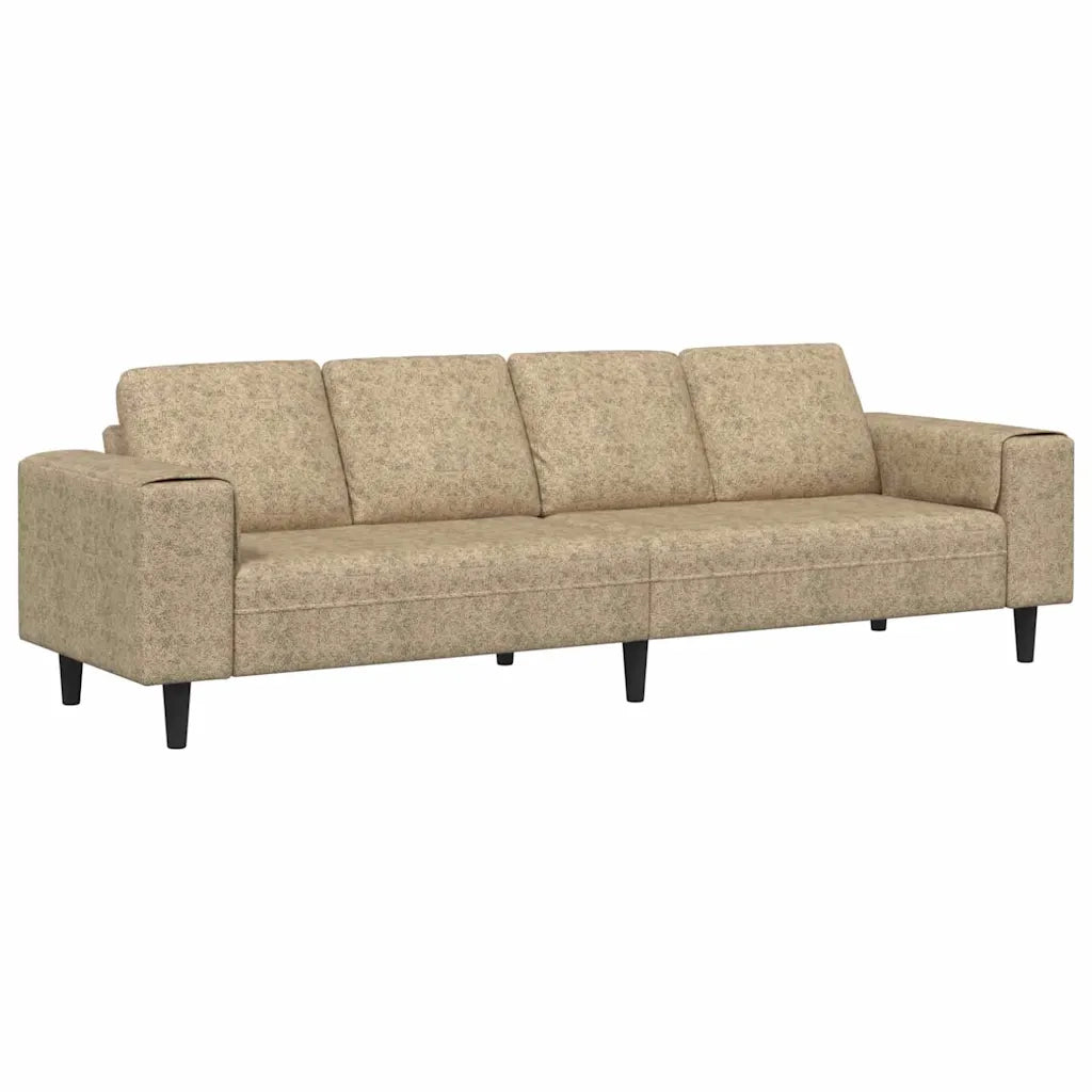 Set di divani Grigio chiaro Pelle scamosciata sintetica