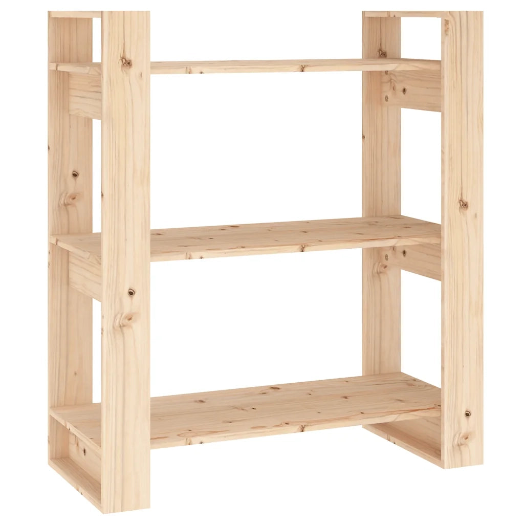 Libreria/Divisorio 80x35x91 cm Legno Massello di Pino 813899