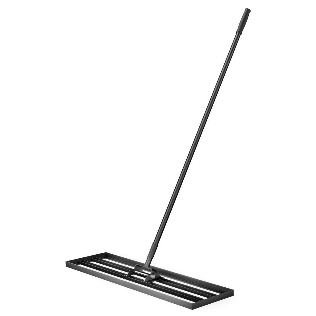 Rastrello livellatore in alluminio 75 x 25 cm, per livellamento e sabbiatura di terreni prati