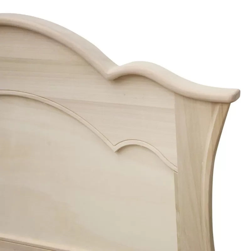 Letto 1 piazza e mezza arte povera legno grezzo 157x211x119 - Mobili 2G