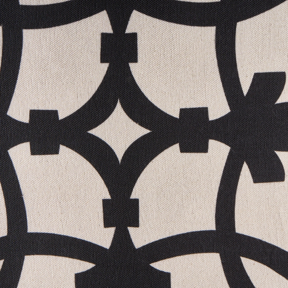Set di 3 cuscini decorativi in tessuto di cotone beige e nero con motivo astratto 45 x 45 cm Cuscino decorativo