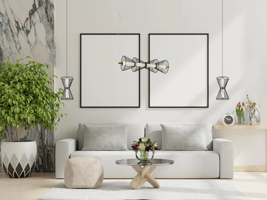Lampada a sospensione Italux Sanke nera LED 15W 3000K