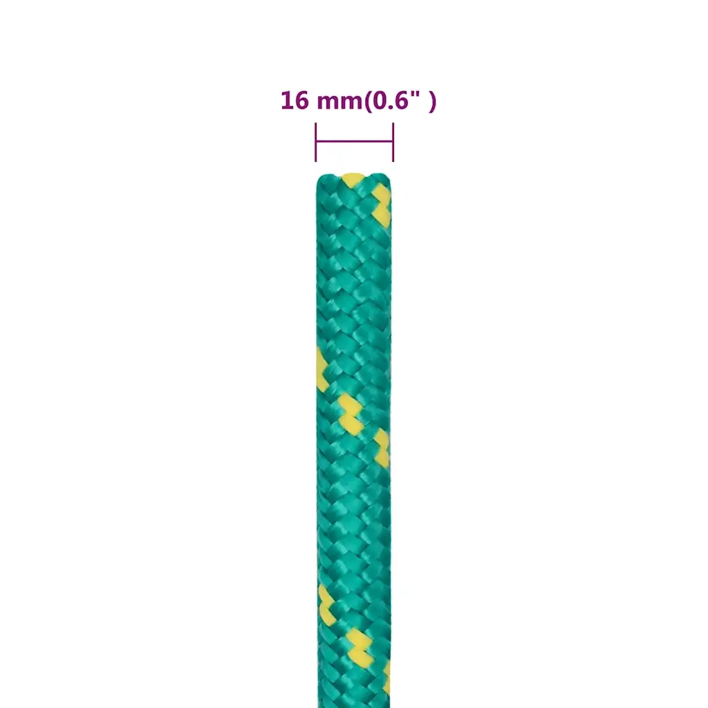 Corda | Fune per barca Verde 16 mm 250 m in Polipropilene