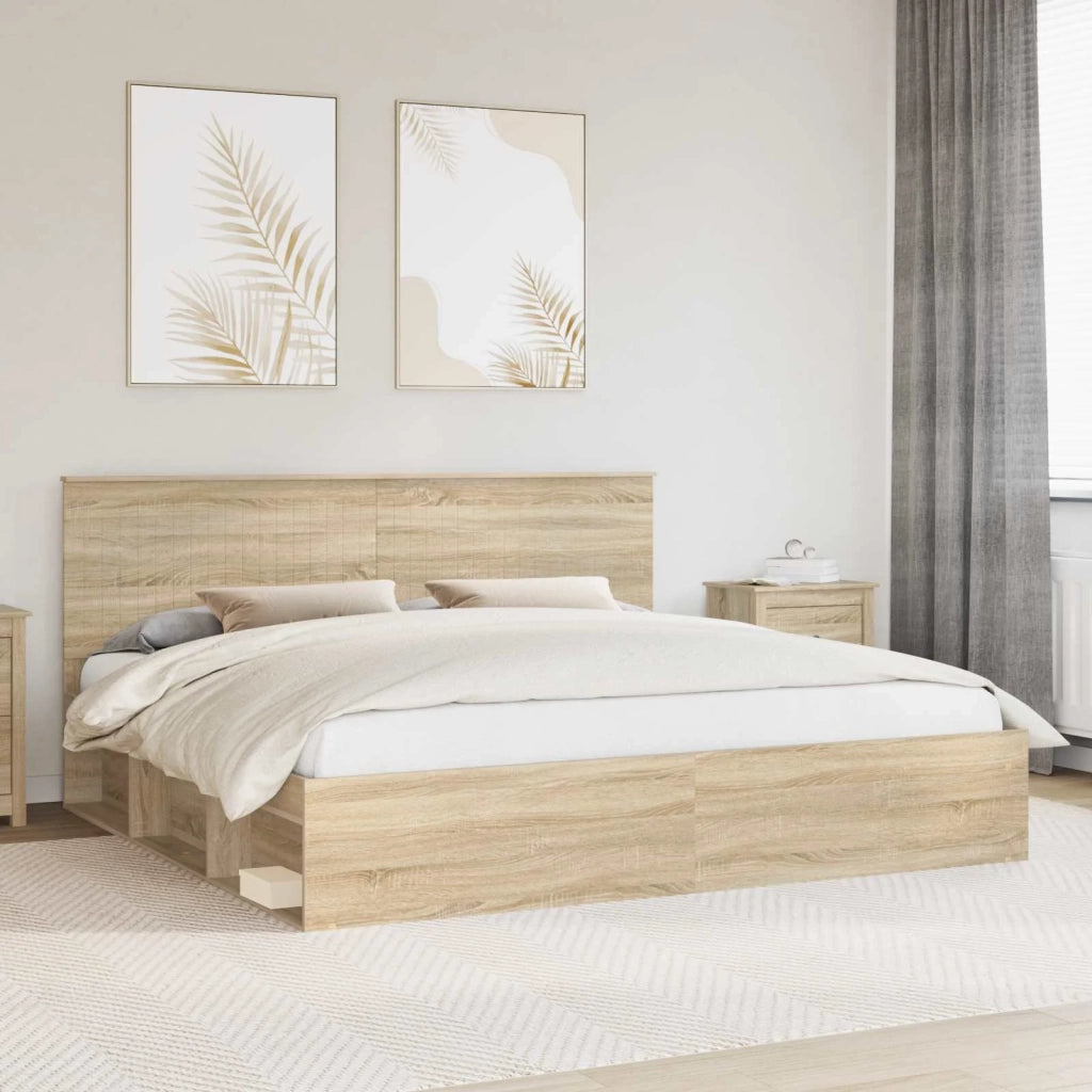 Struttura del letto Sonoma 200 x 200 cm Pino massello 3410967