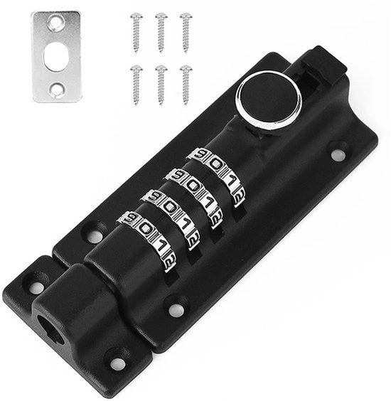 Blocco Anti-Sabotaggio in Acciaio Inox - Combinazione Chiave-Slitta - Adatto per Porte - 120mm - Idoneo per Portali