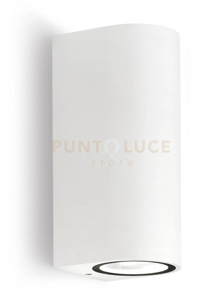 GES903- APPLIQUE BIANCO 2 LUCI ATTACCO GU10 IP44 6,8X16CM