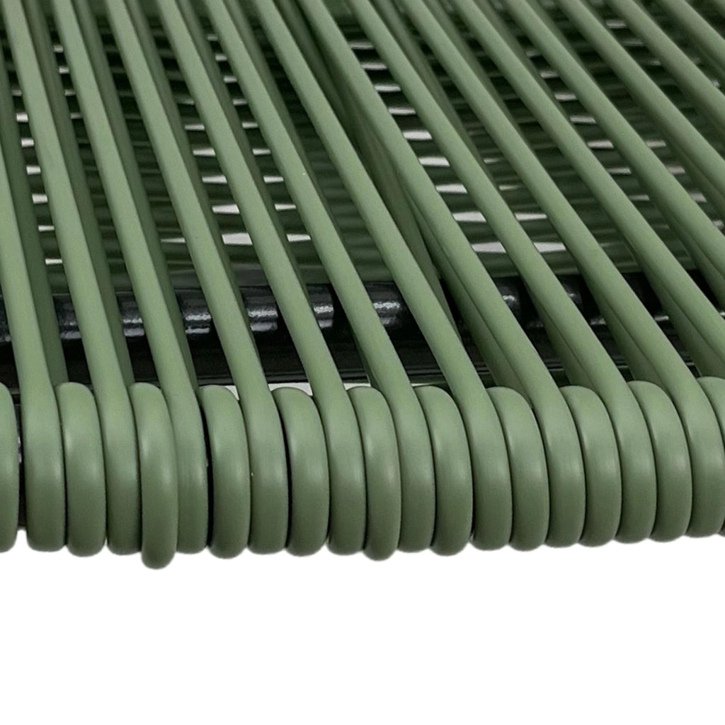 Marvin Sdraio Cordonata con Poggiapiedi Sedia a Sdraio da Giardino Filo in Pvc Pieghevole Metallo Poltrona Relax d Verde