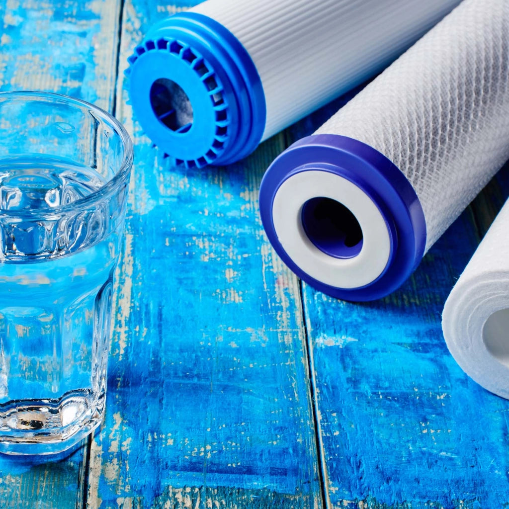Naturewater Filtro dell'acqua a 3 livelli NW-BR10B4, con cartucce filtranti da 254 mm, attacco tubo 32,89 mm
