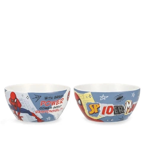 Bolo spiderman hero disney in new bone china decorata cc 590 blu