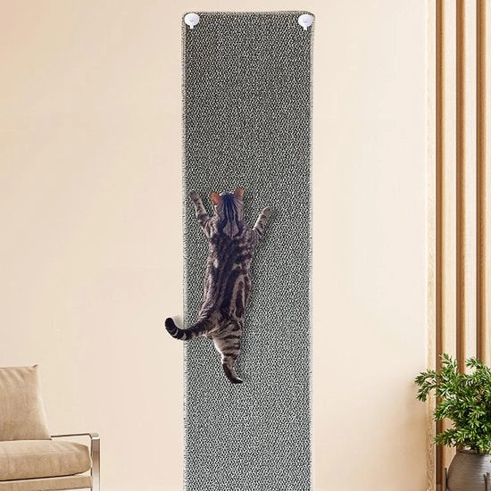 Pannelli di arrampicata per gatti 40 x 180 cm, alta densità, pannelli di arrampicata per parete, pannelli di arrampicata per gatti, protezione contro le graffiature per divano e porte, protezione contro le graffiature per gatti, grigio.