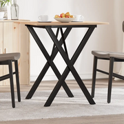 Tavolo da Pranzo Telaio a X 70x70x75 cm Legno Pino e Acciaio 3282693