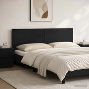 Testiera da Muro BREDA Nero Legno ingegnerizzato 897586