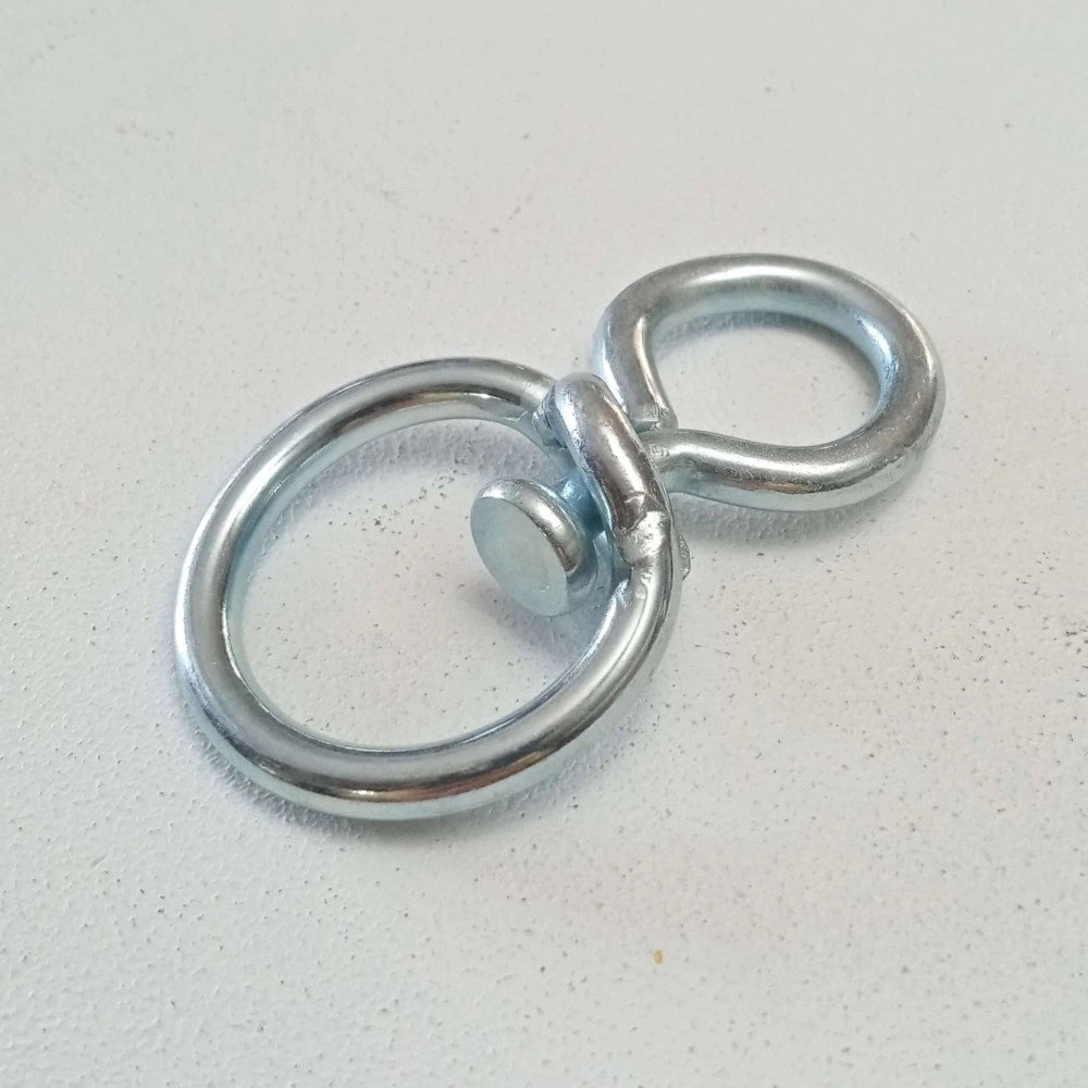 Givolare girello 5mm tipo abruzzo a due anelli antitorzione zincati