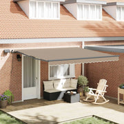 Tenda Retrattile Beige 400 ×350 cm Tessuto 3330788