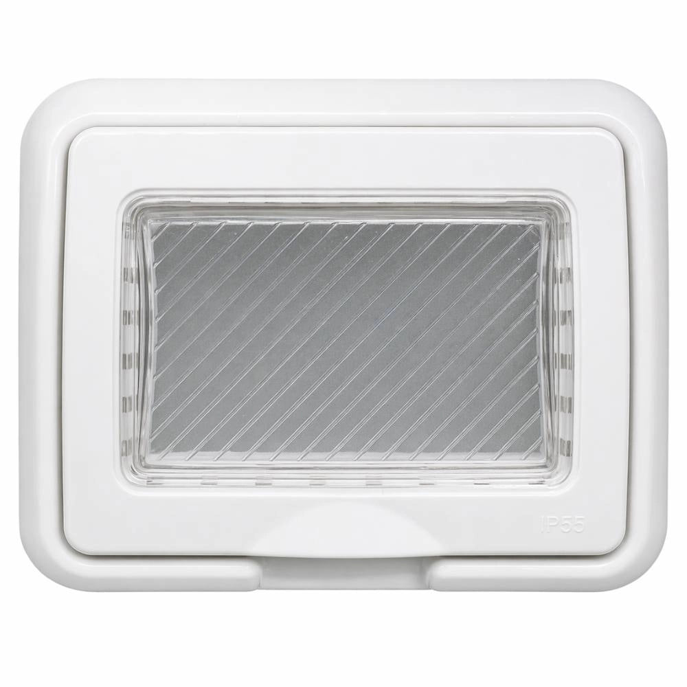 Coperchio ip55 bianco compatibile matix per protezione elettrica *** numero pezzi 4, confezione 1