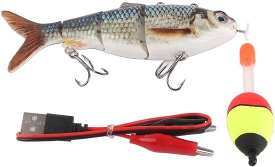 Luminaria per Pesca Robotica - Viso LED con Multi-Risposta - Caricabile via USB - Alta Velocità Motore - Per Pescatori - Verde