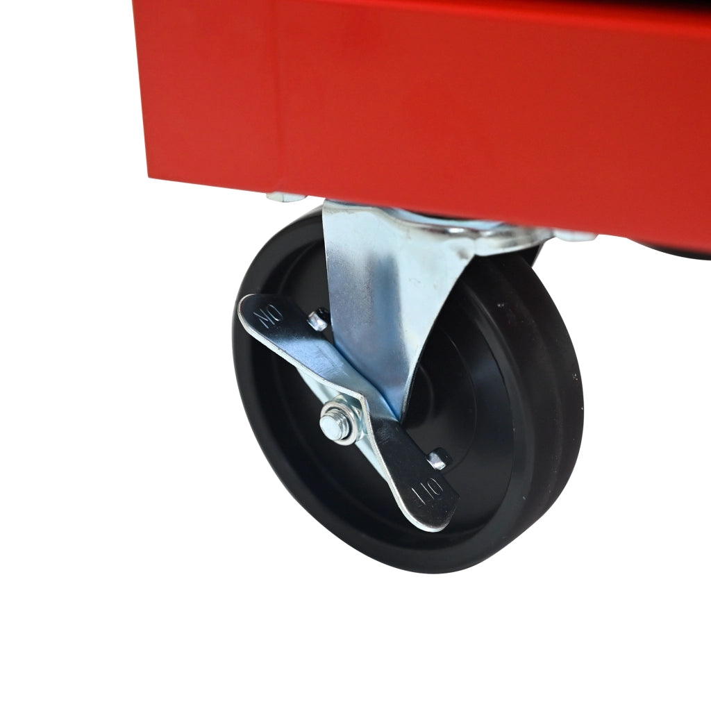 CARRELLO PORTA ATTREZZI 5 CASSETTI 60 x 33 x 77,5 cm Rosso e Nero