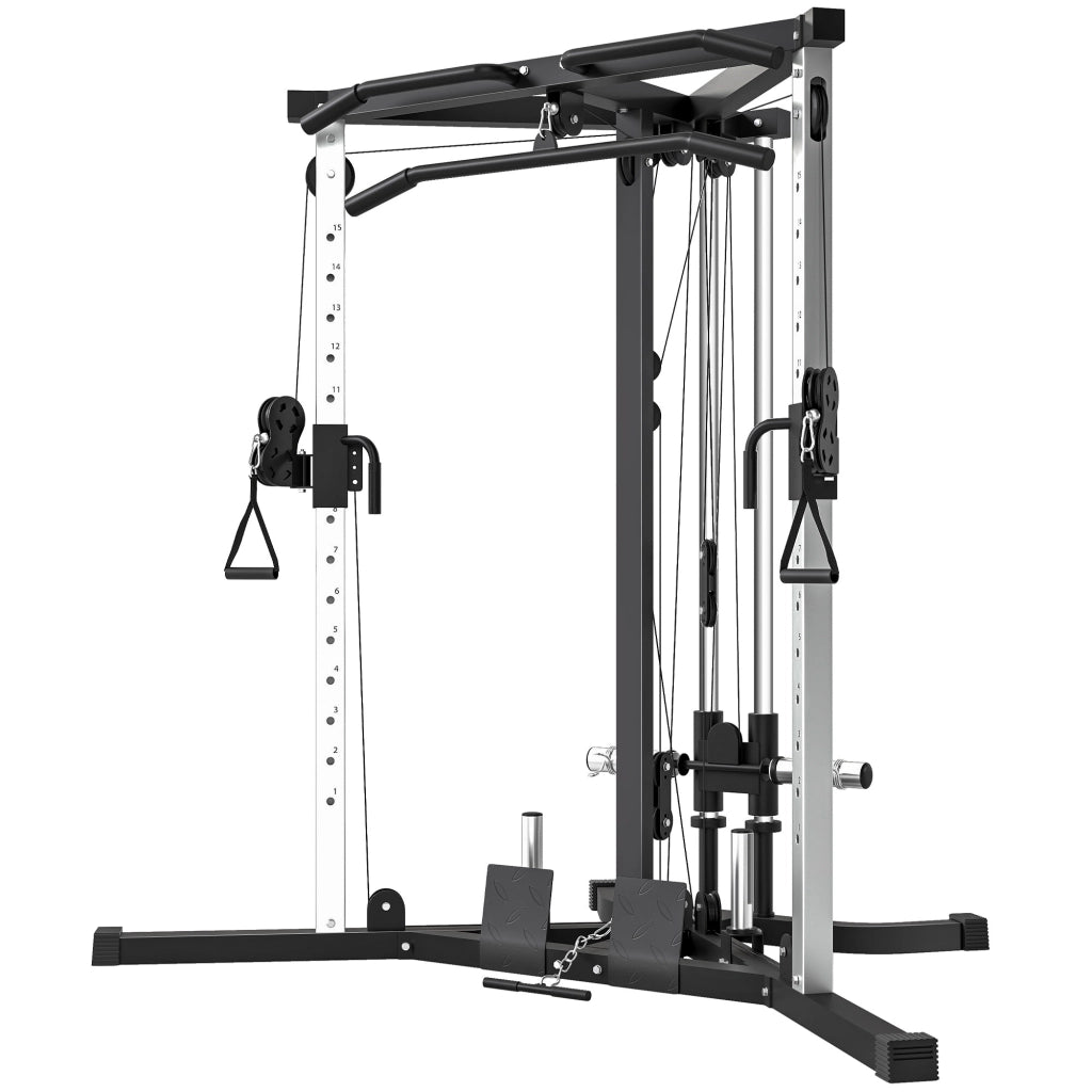 Attrezzatura Fitness per Allenamento Totale ¨C zephmum ¨C Nero, Acciaio, 170x139x200 cm